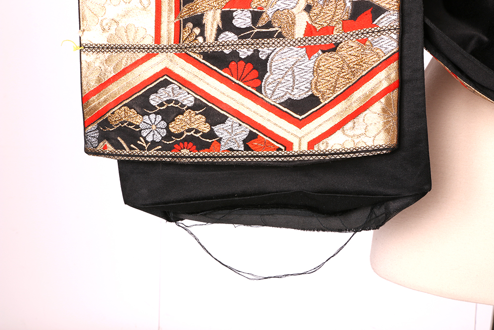 Three Japanese Obis with Metallic Threads