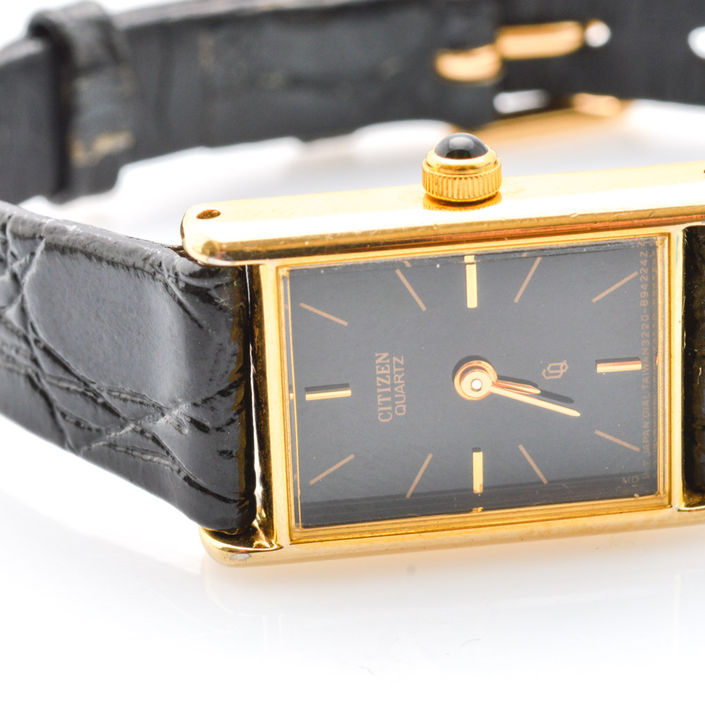 Costume Earrings and Bracelet Featuring Citizen Watch