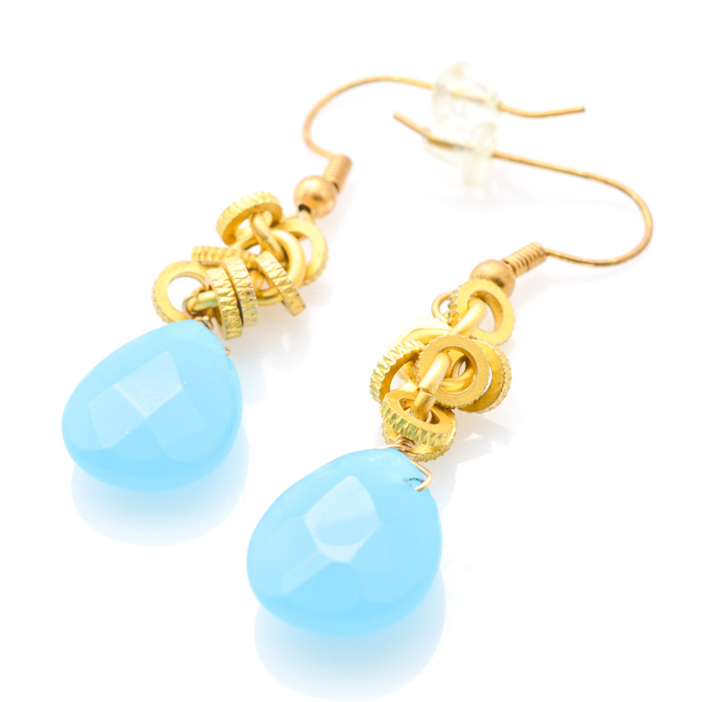 Costume Earrings and Bracelet Featuring Citizen Watch