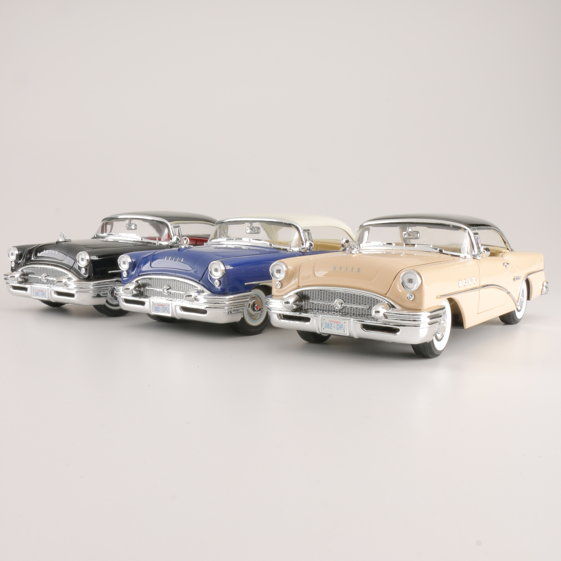 Three 1955 Buick Century Die-Cast Replicas