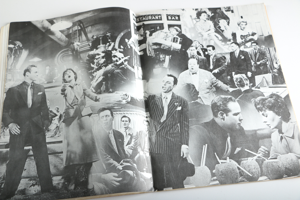 1950s "Guys and Dolls" Sheet Music and Pair of Illustrated Fans