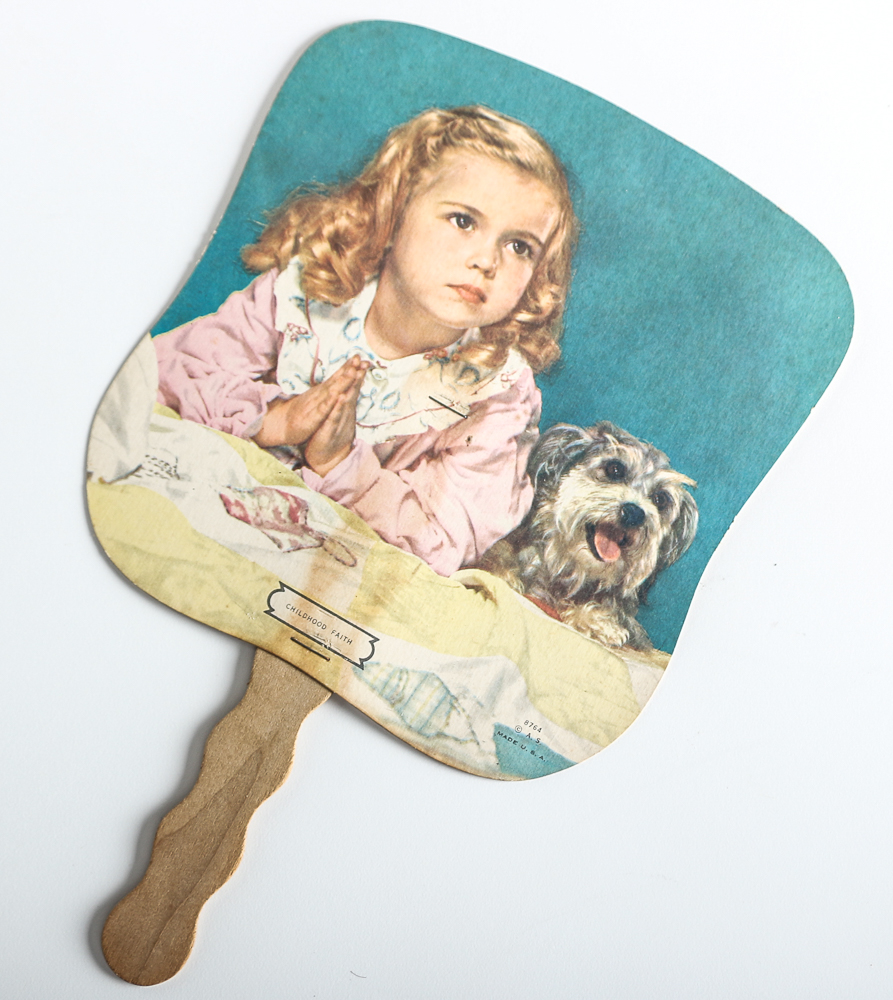 1950s "Guys and Dolls" Sheet Music and Pair of Illustrated Fans