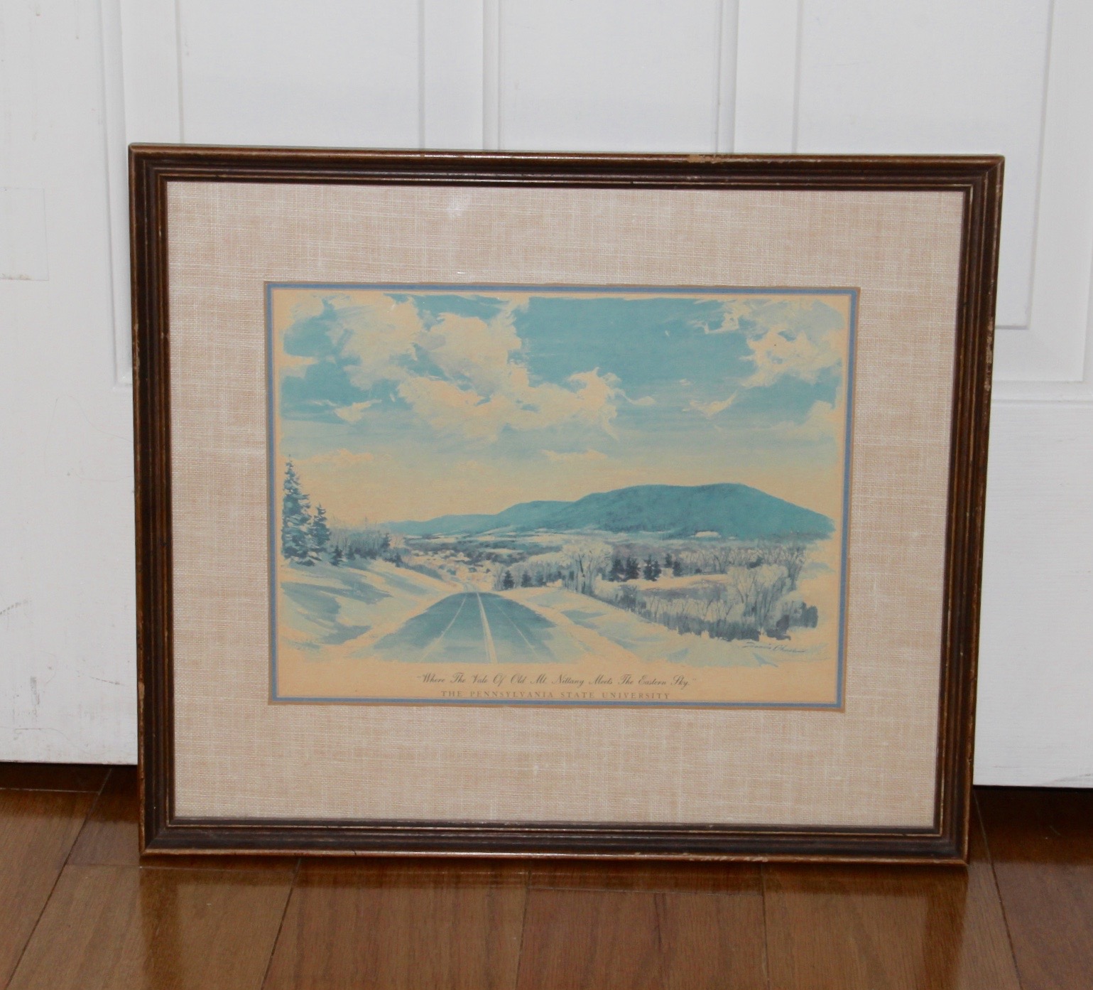 Framed Francis Chase Offset Lithographs of The Pennsylvania State University