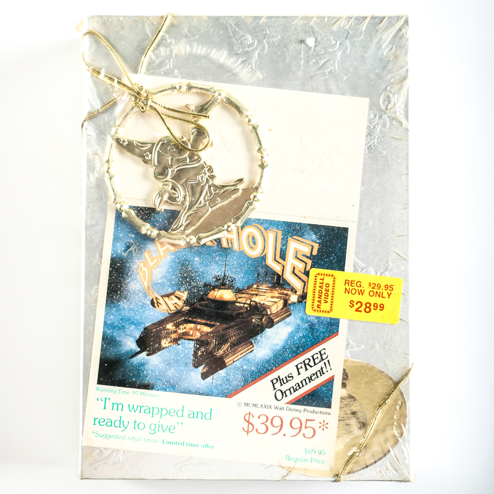 Vintage Disney VHS Movie "The Black Hole" with Ornament