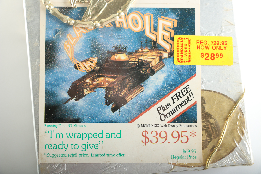 Vintage Disney VHS Movie "The Black Hole" with Ornament