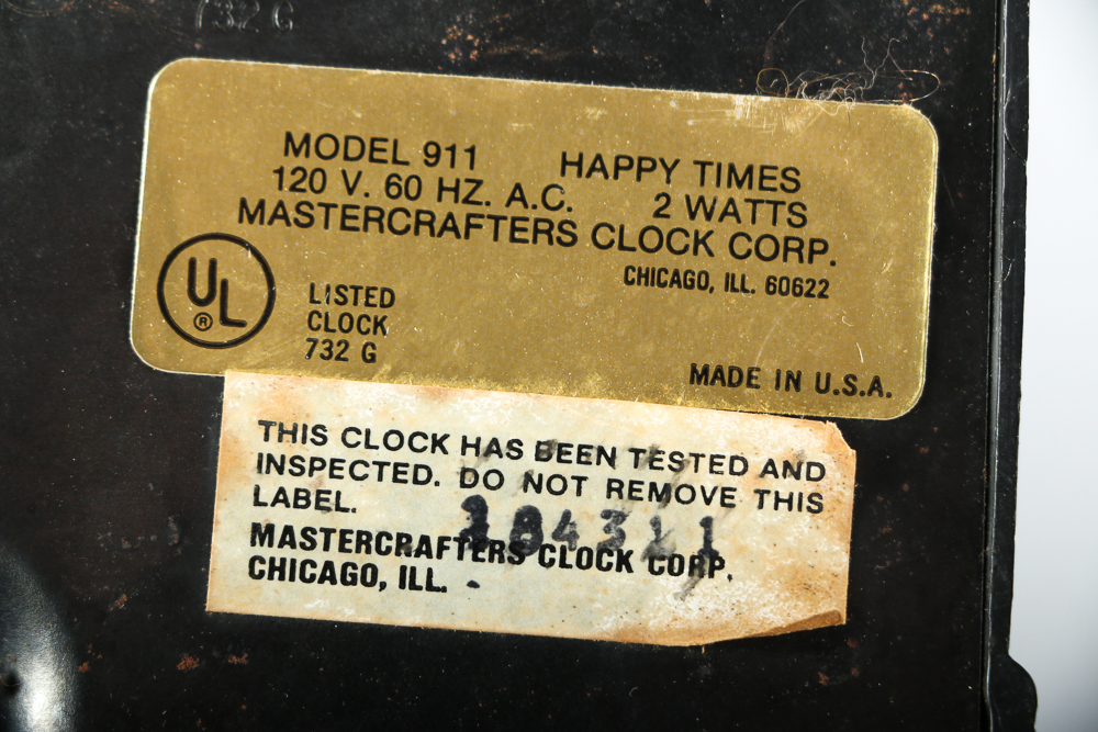 Three Vintage Plug in Clocks