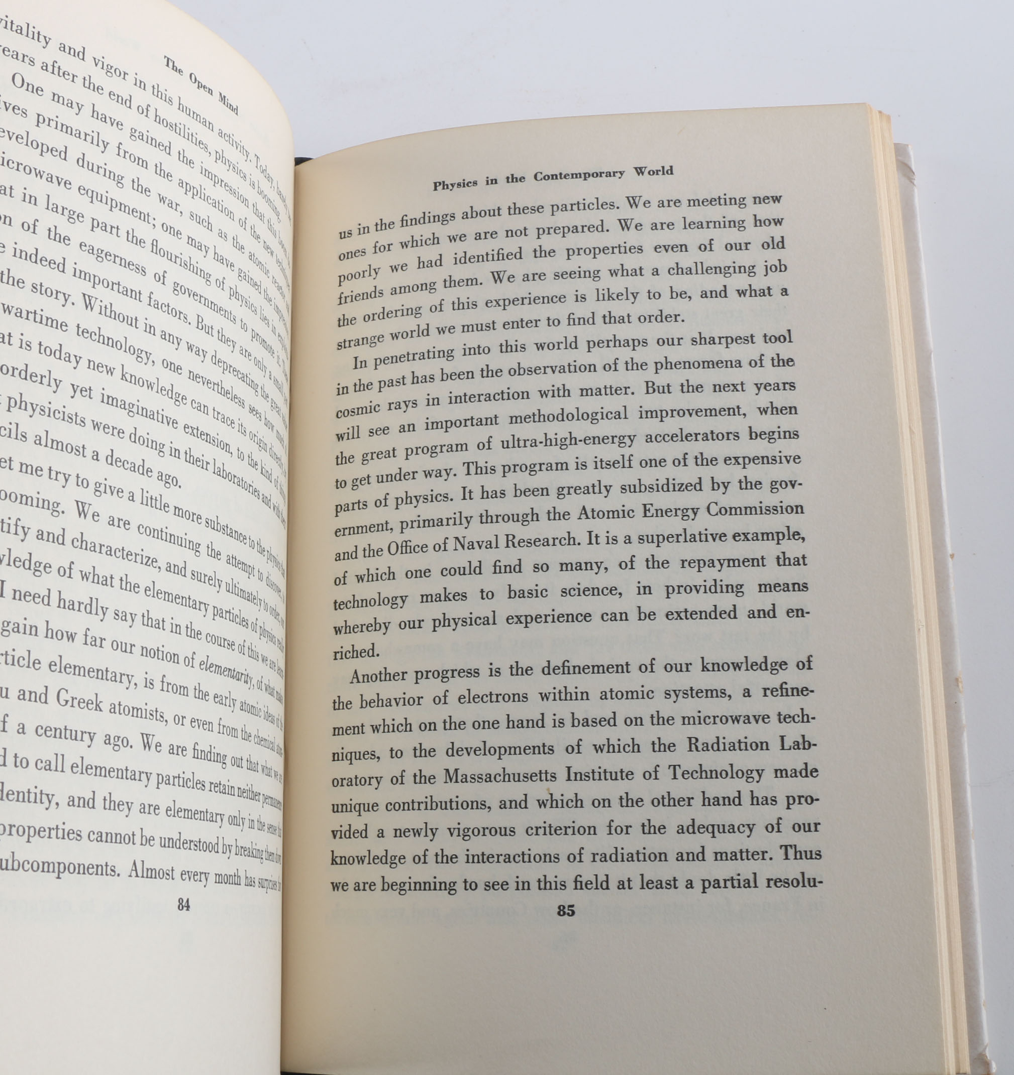 Thomas Merton's "The Sign of Jonas" and a First Edition copy of "The Open Mind" by Robert Oppenheimer