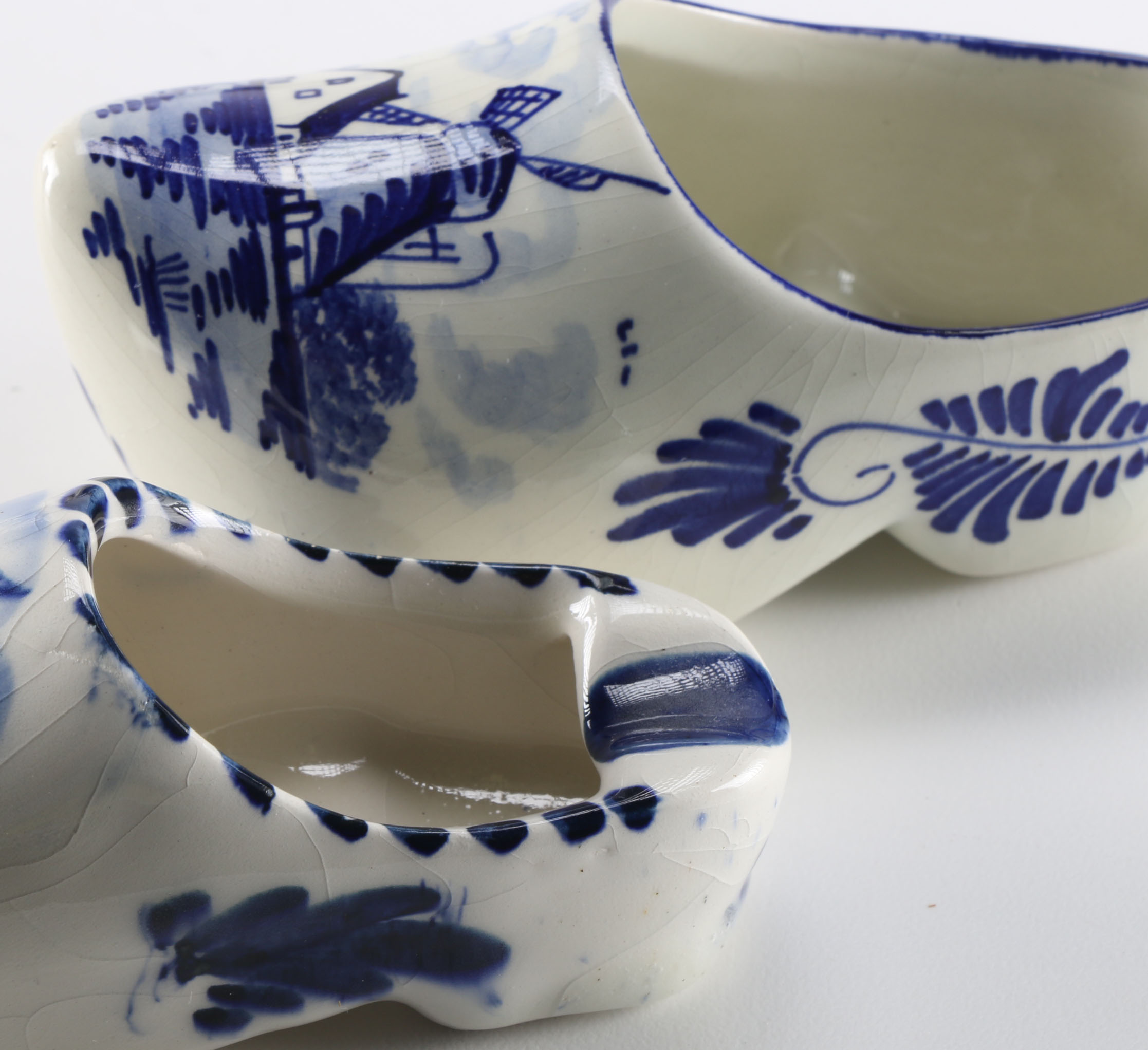 Vintage Hand-Painted Clogs and Figurines from Holland