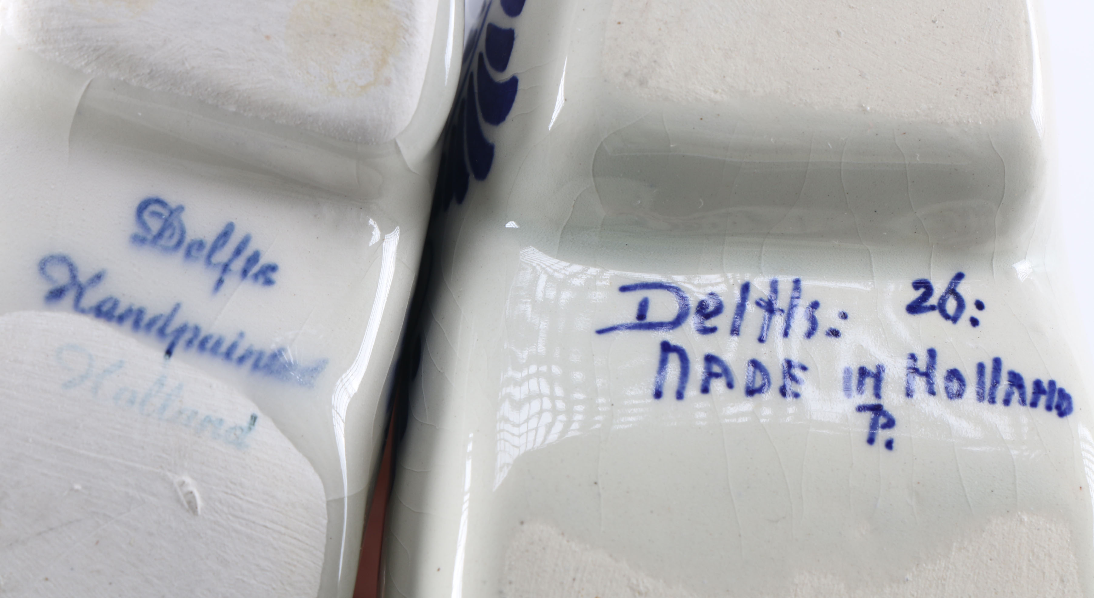 Vintage Hand-Painted Clogs and Figurines from Holland