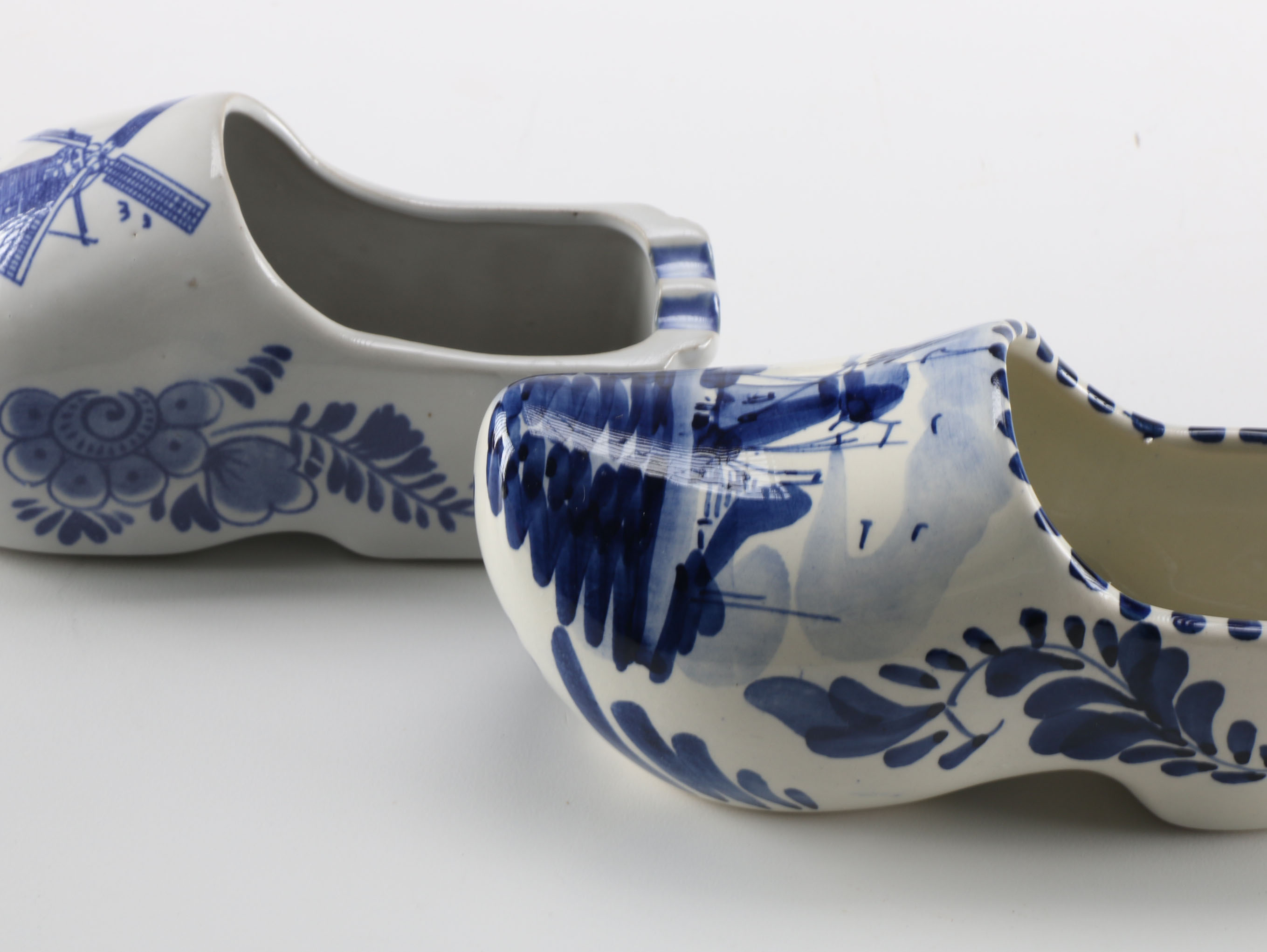 Vintage Hand-Painted Clogs and Figurines from Holland