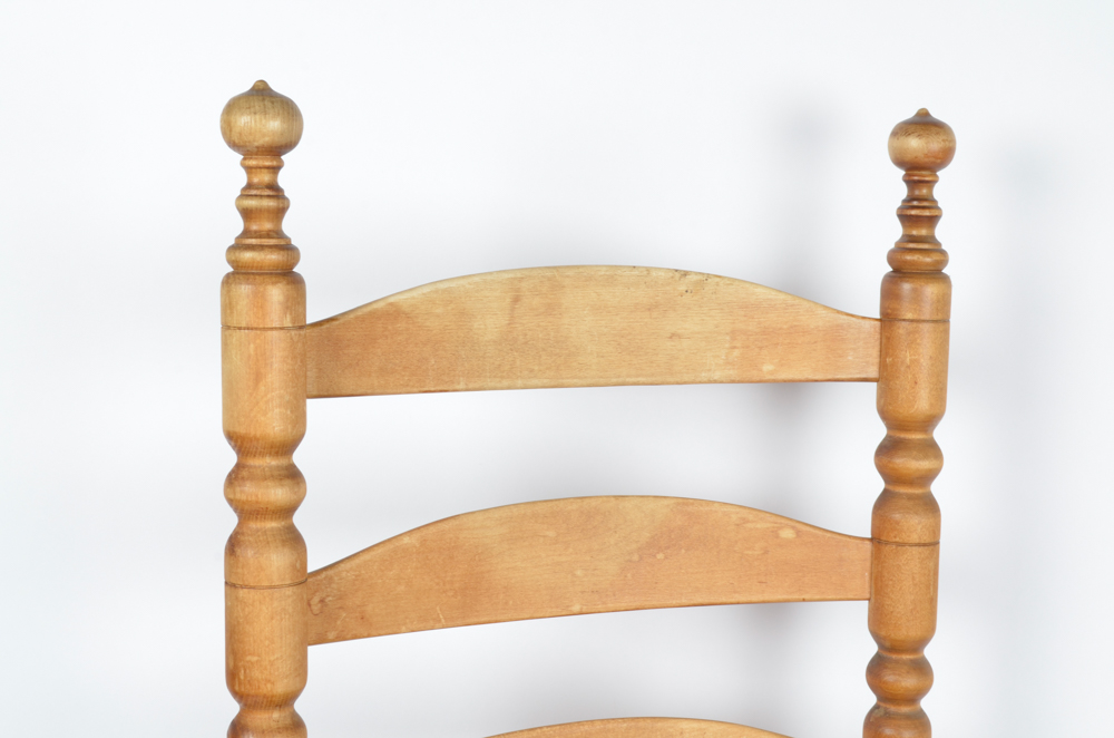 Pair of Antique Ladder Back Chairs