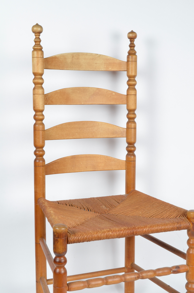 Pair of Antique Ladder Back Chairs