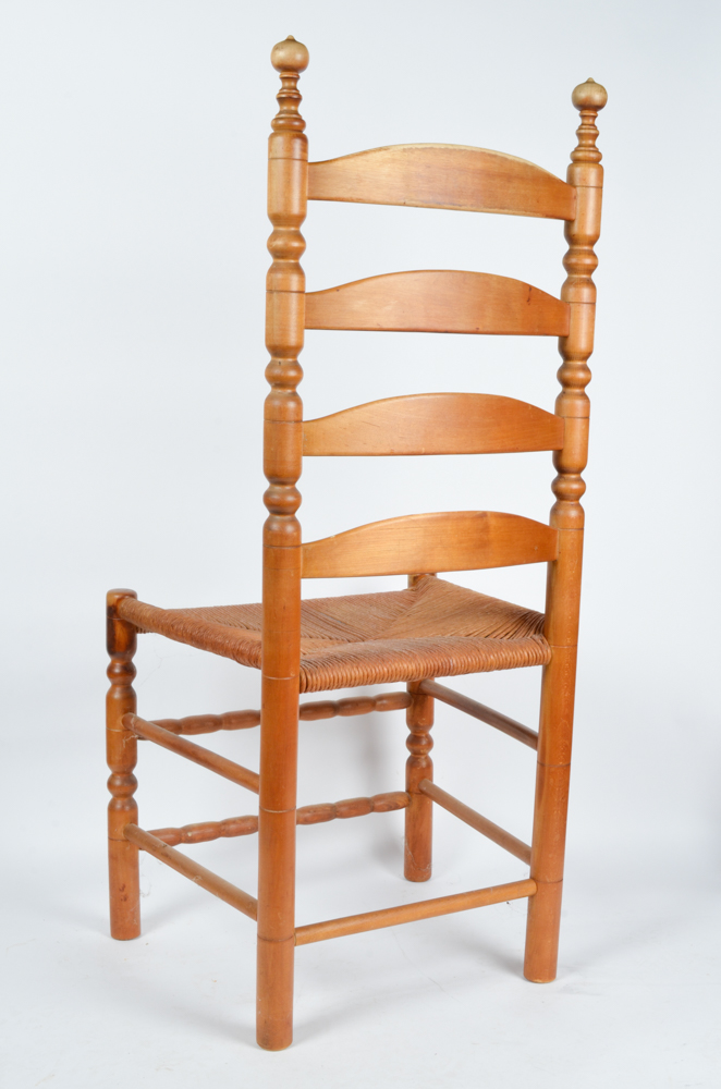 Pair of Antique Ladder Back Chairs