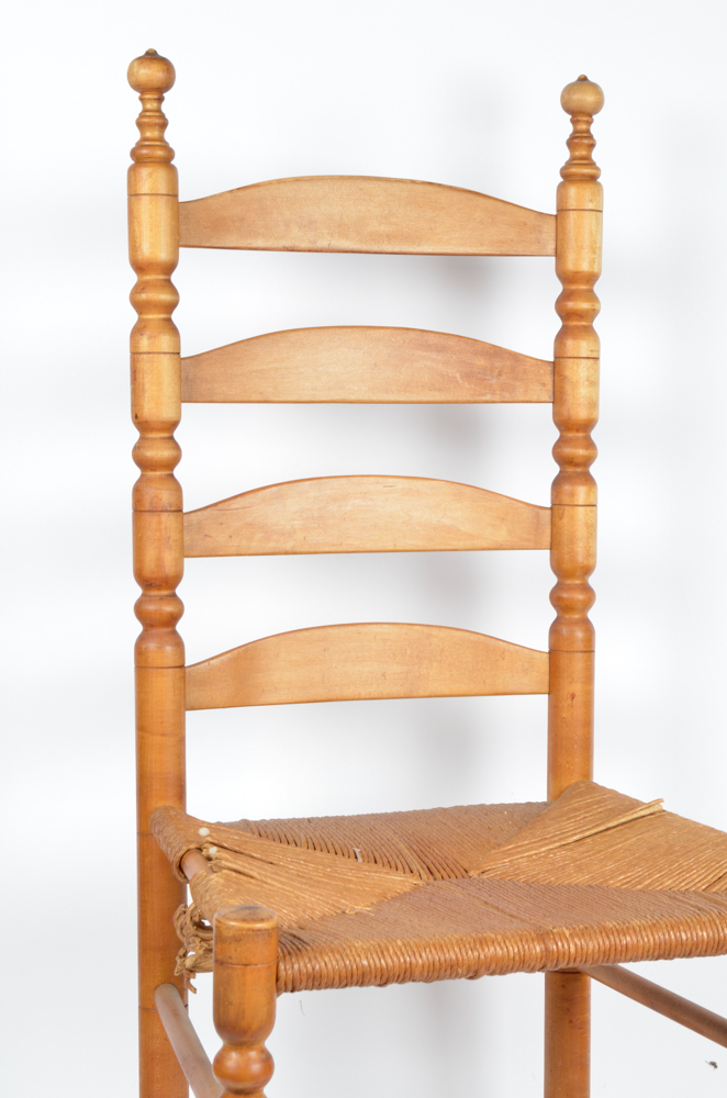 Pair of Antique Ladder Back Chairs