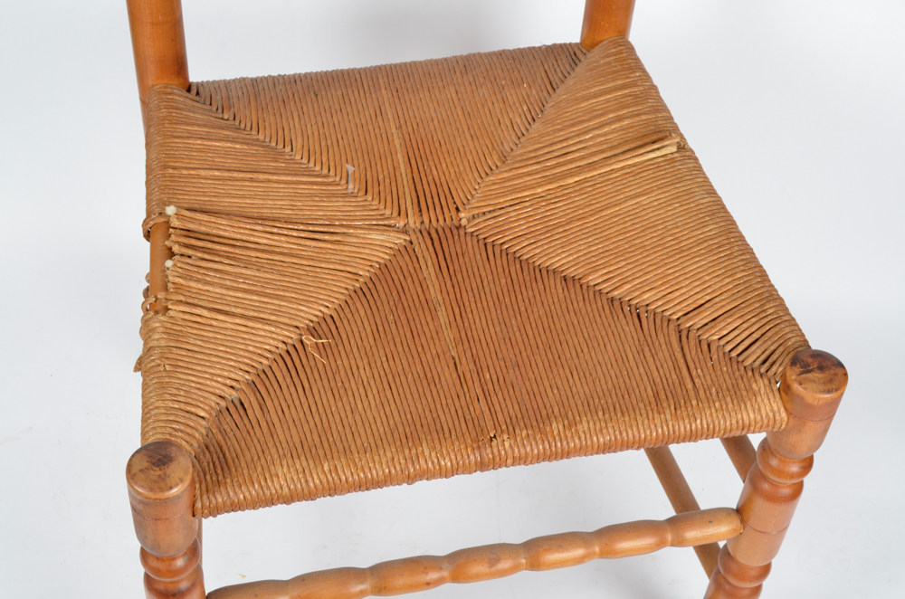 Pair of Antique Ladder Back Chairs