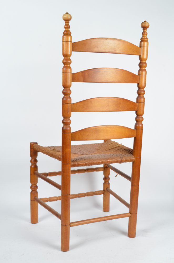 Pair of Antique Ladder Back Chairs