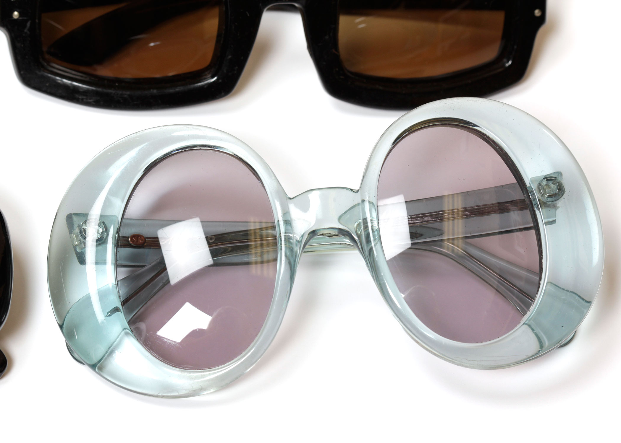 1960s French Sunglasses and Foster Grants with a Display Box