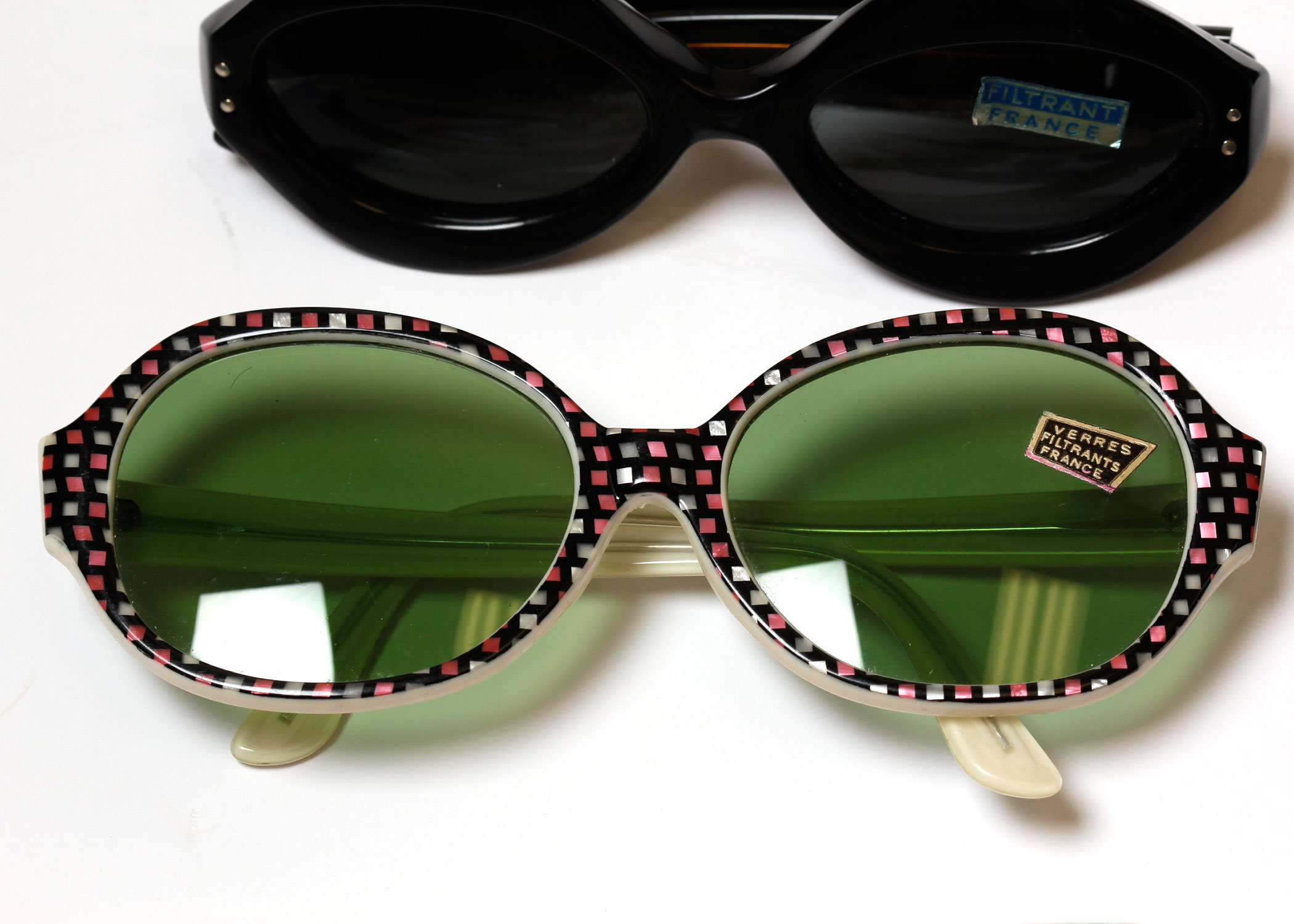1960s French Sunglasses and Foster Grants with a Display Box