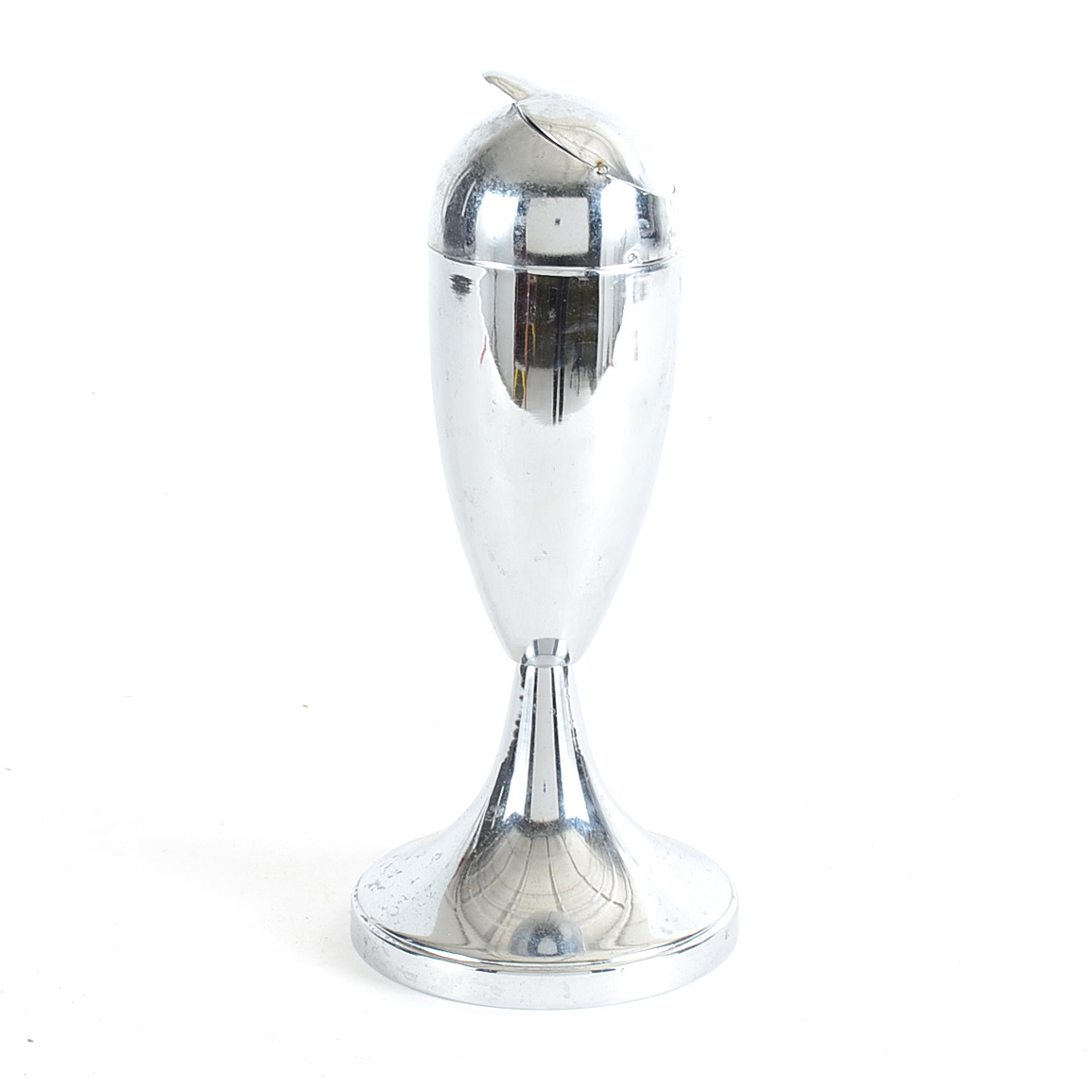 Modern Silver Toned Ash Receptical