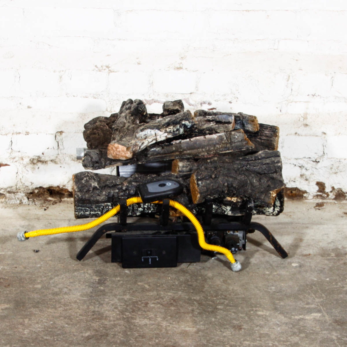 Sure Heat Vent Free Burner and Natural Gas Fire Logs with Remote