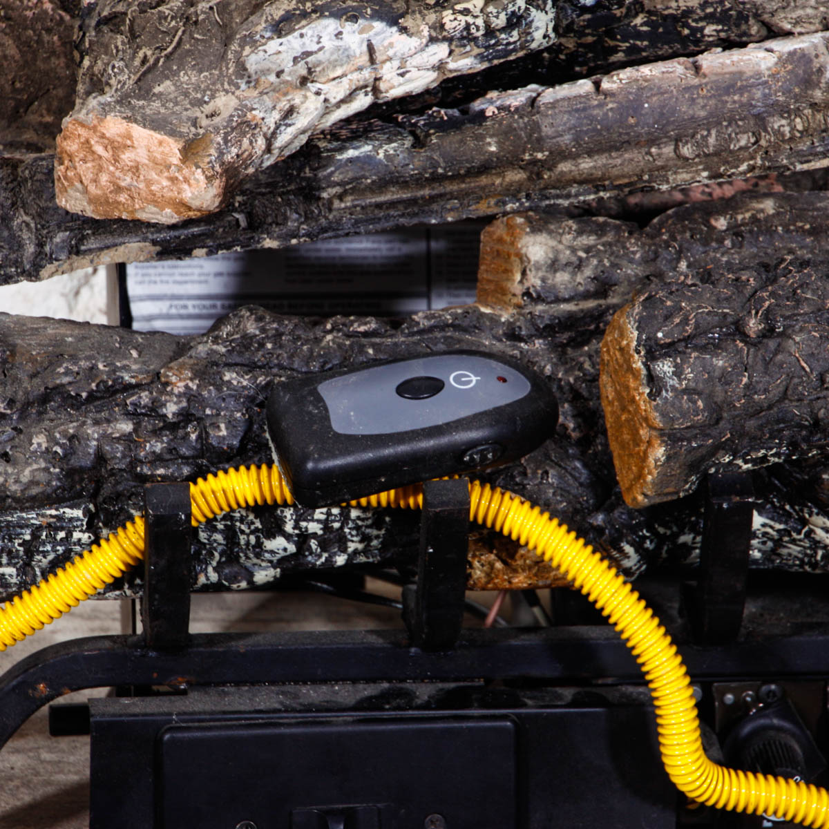 Sure Heat Vent Free Burner and Natural Gas Fire Logs with Remote