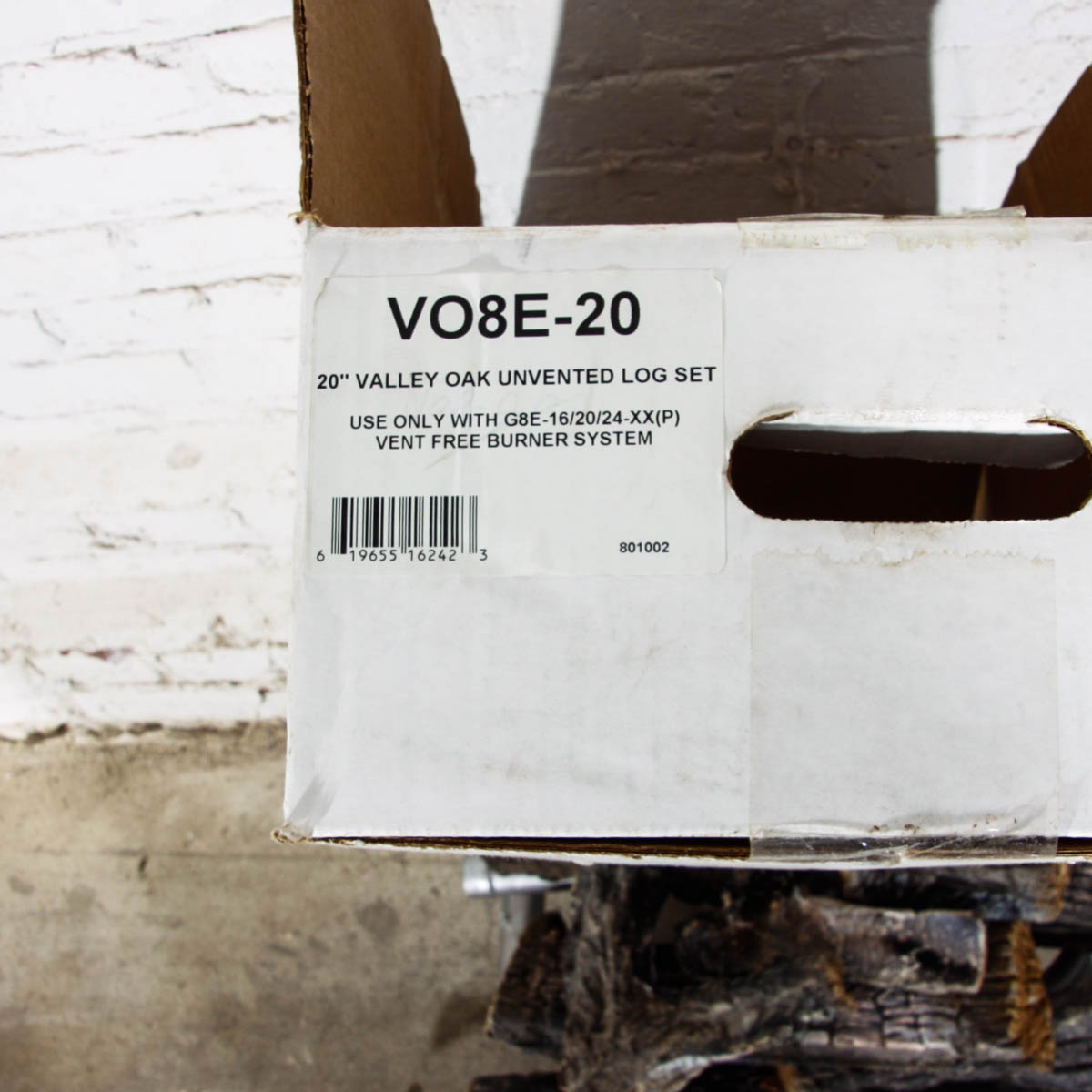 Sure Heat Vent Free Burner and Natural Gas Fire Logs with Remote