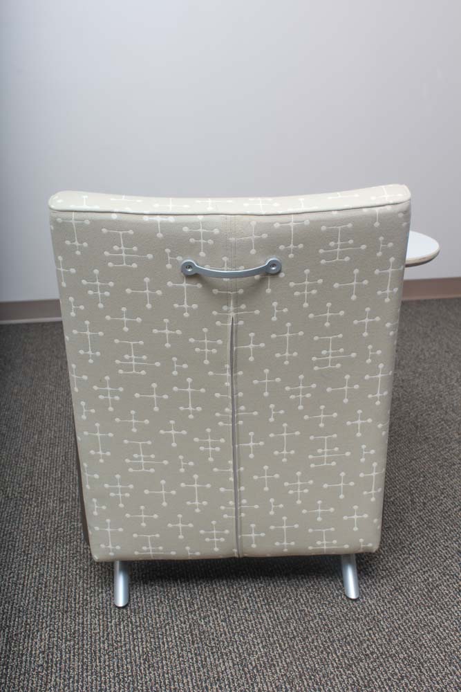 Pair of Contemporary Tablet Arm Lounge Chairs