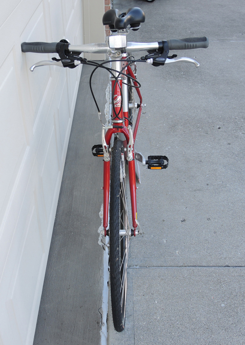 Mens 19" Red Jamis Coda Sport Hybrid Bike