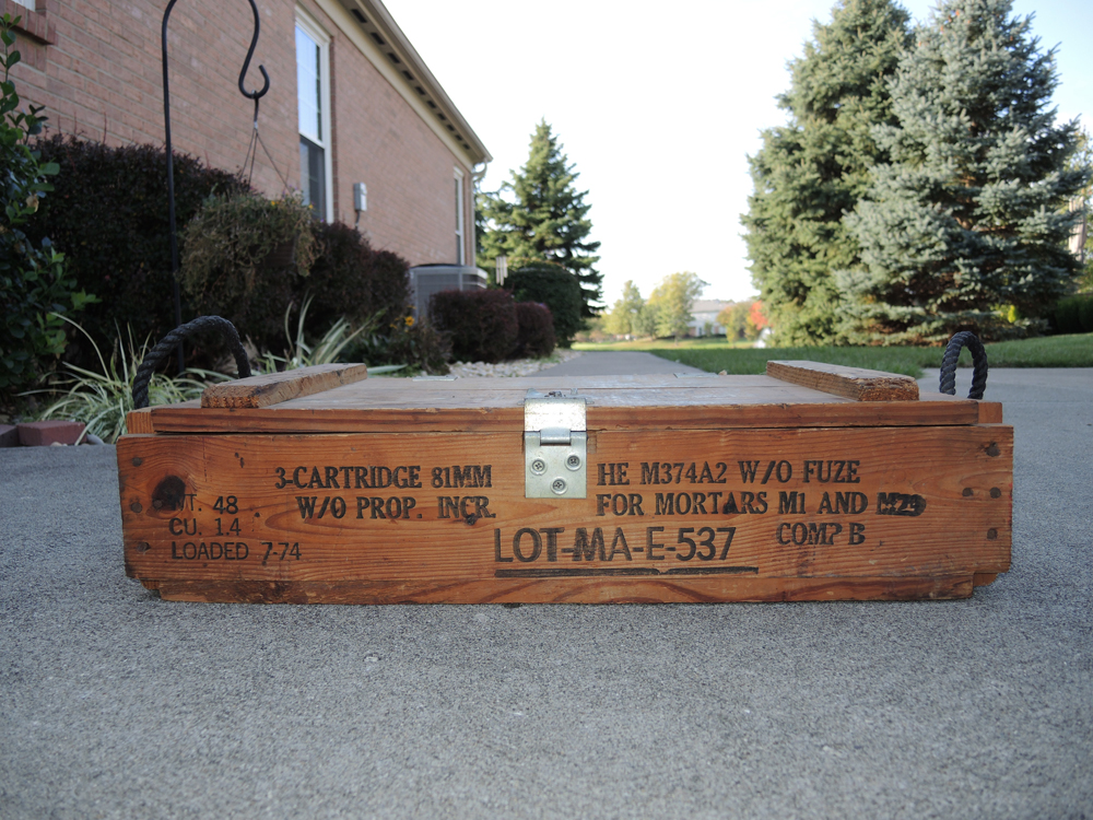 Military Ammo Box Wooden Crate