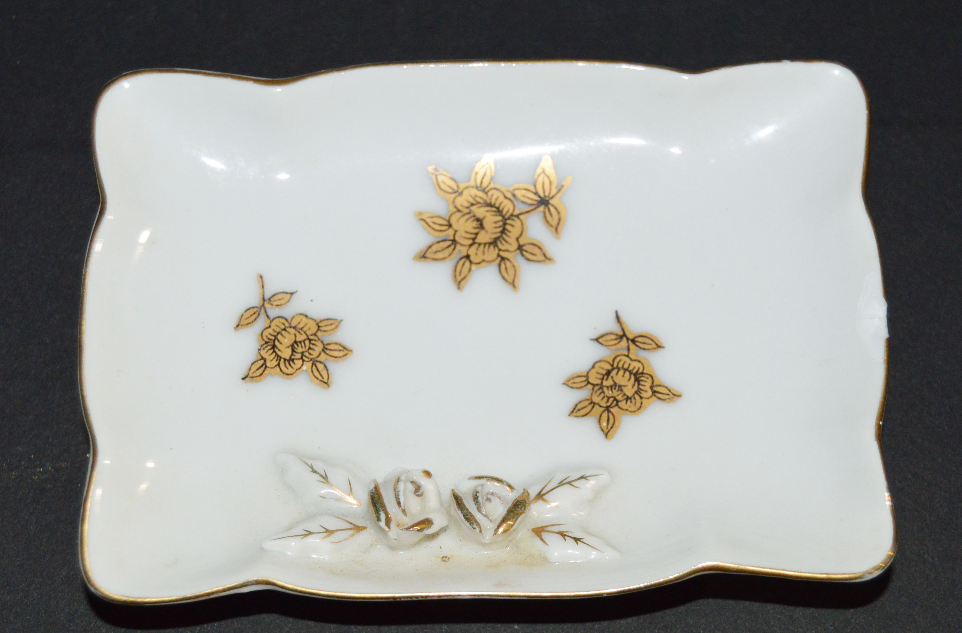 Vintage China Espresso Set, Cigarette Box and Ash Trays