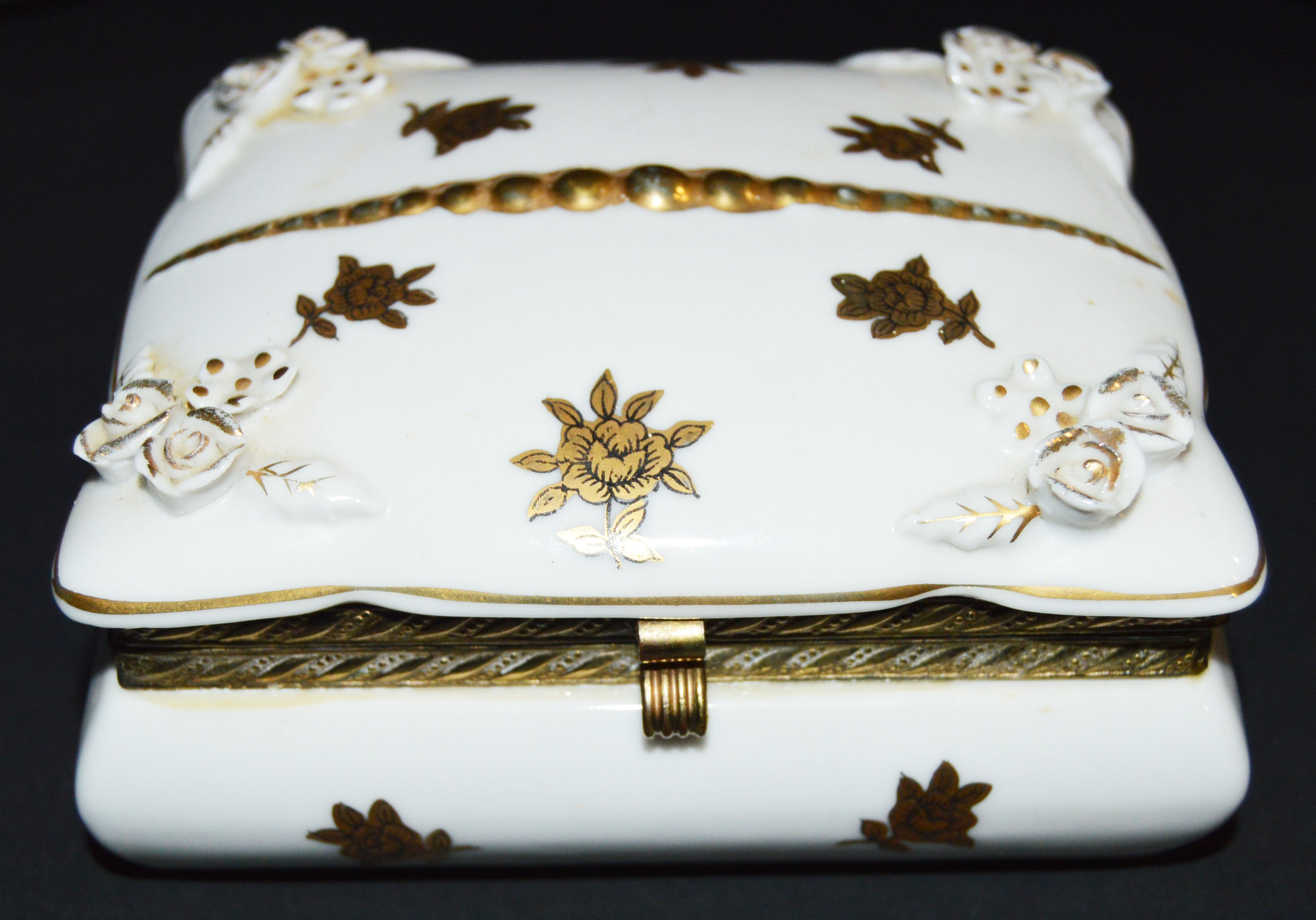 Vintage China Espresso Set, Cigarette Box and Ash Trays