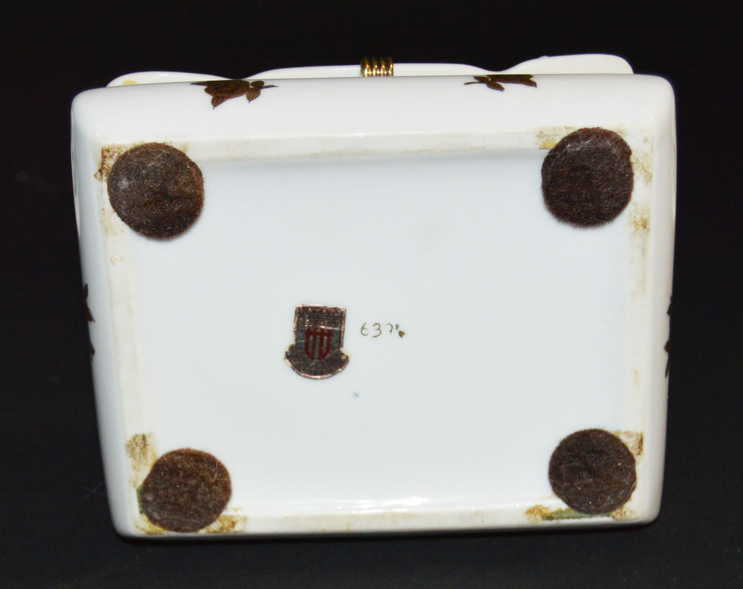 Vintage China Espresso Set, Cigarette Box and Ash Trays