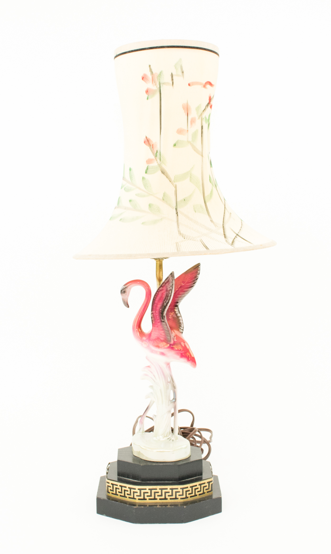 Pair of Mid-Century Flamingo Lamps with Original Shades