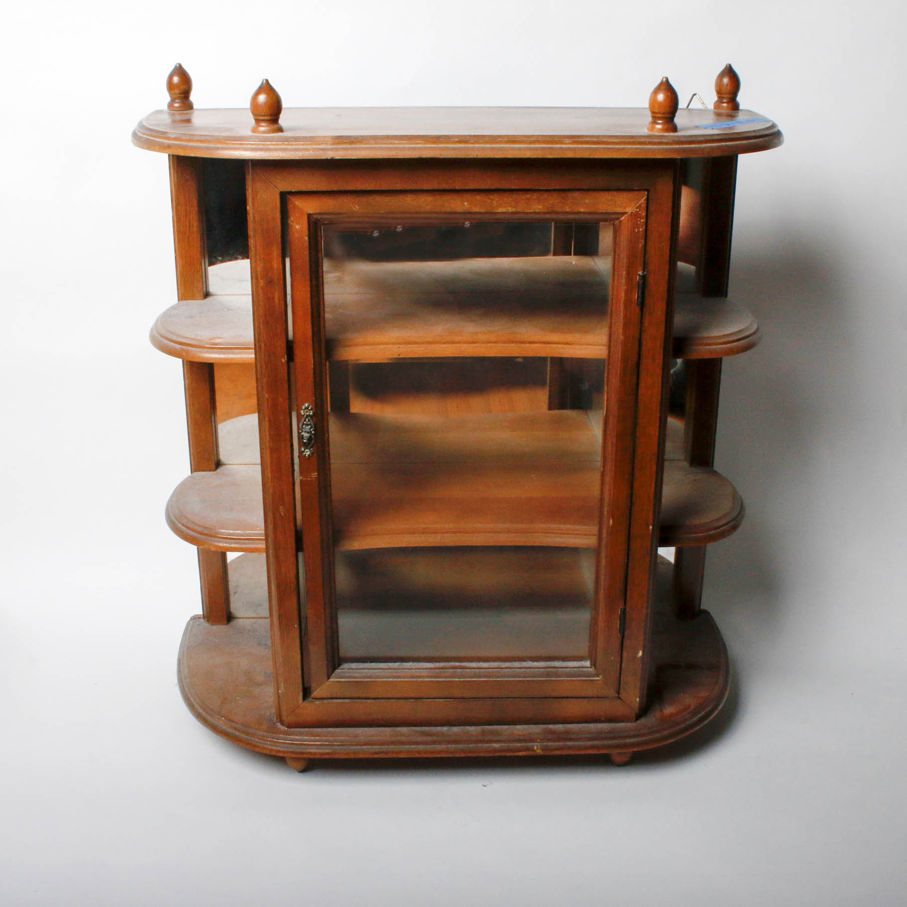 Vintage Buchmin Hanging Wooden Display Cabinet