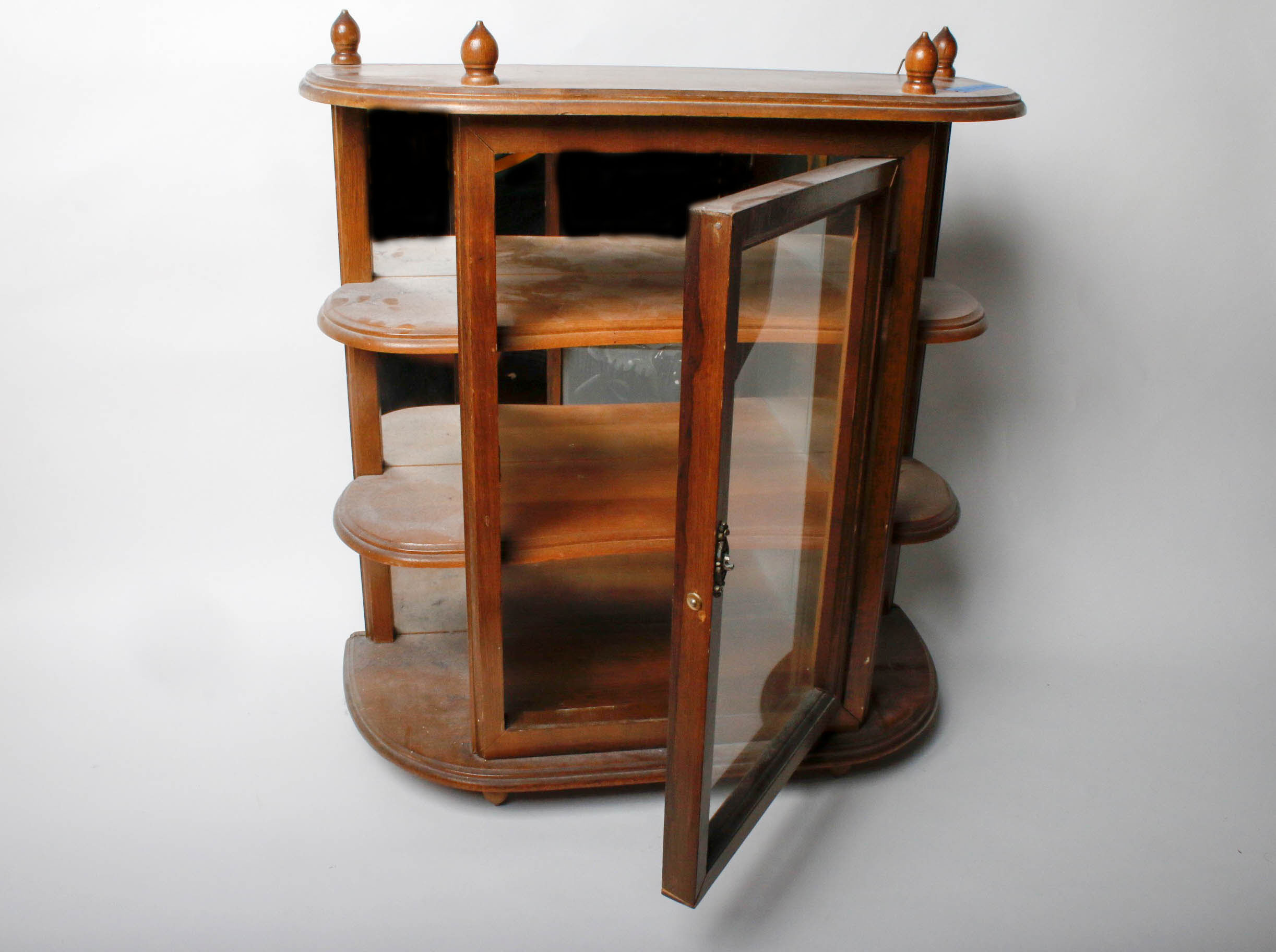 Vintage Buchmin Hanging Wooden Display Cabinet