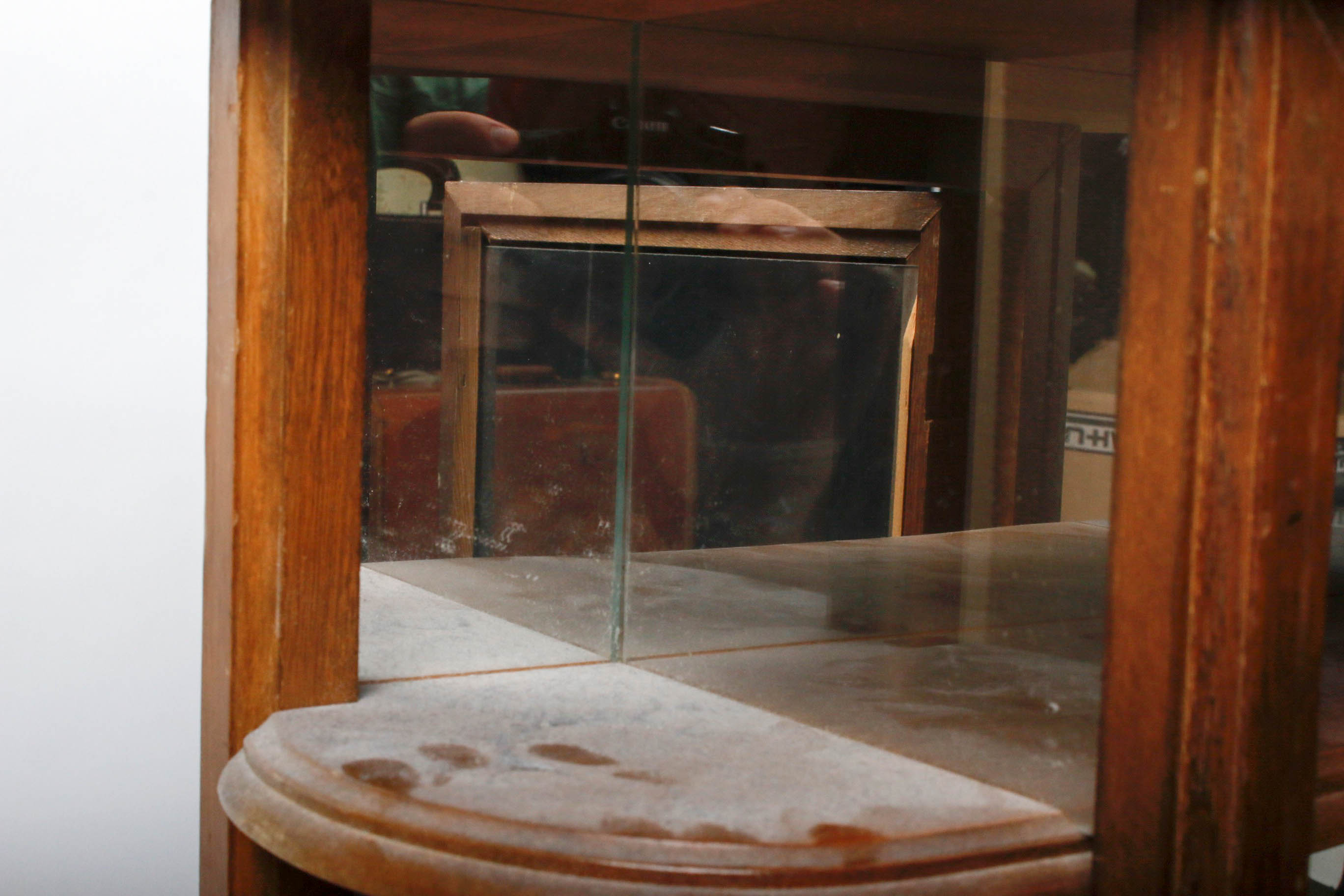 Vintage Buchmin Hanging Wooden Display Cabinet