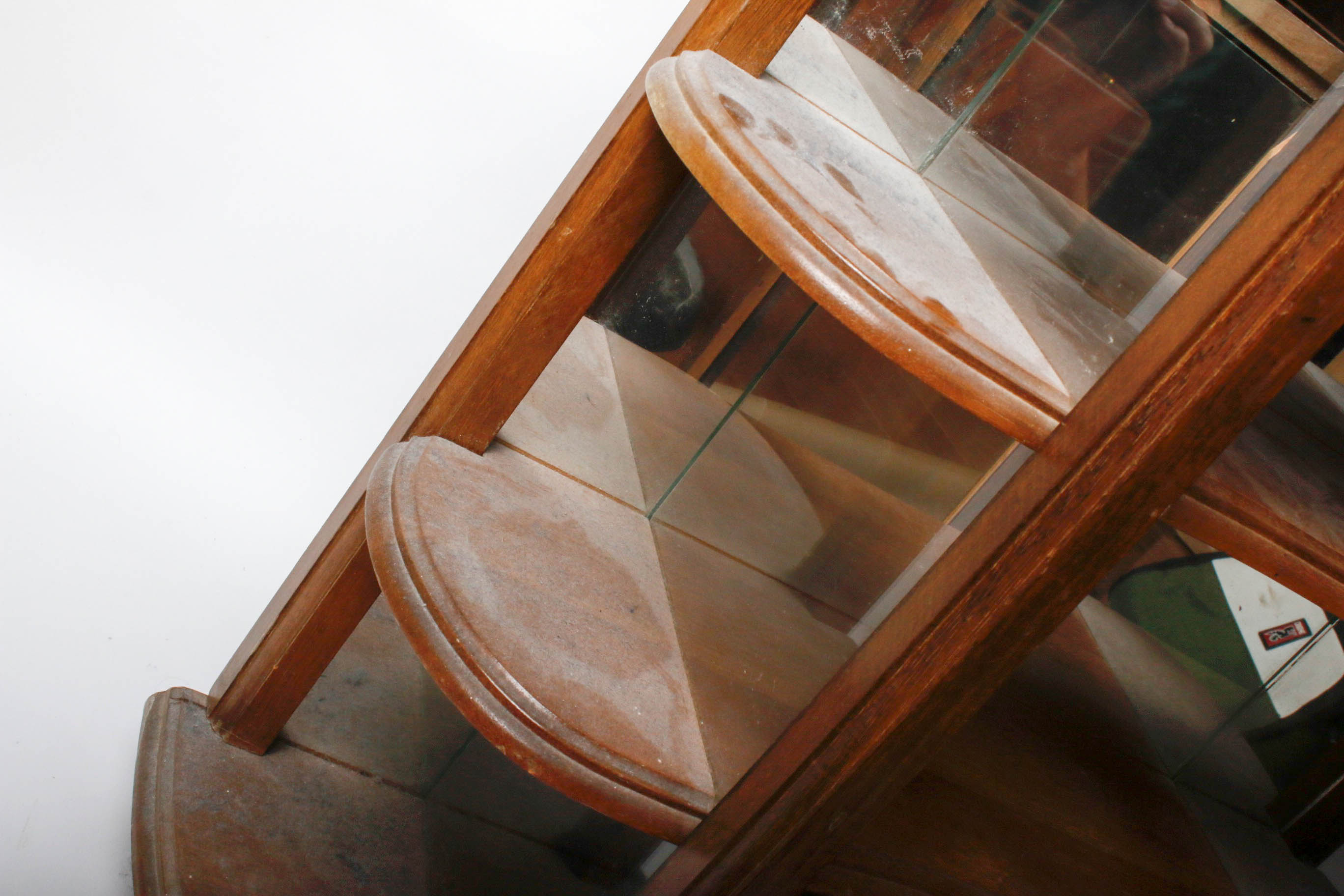 Vintage Buchmin Hanging Wooden Display Cabinet