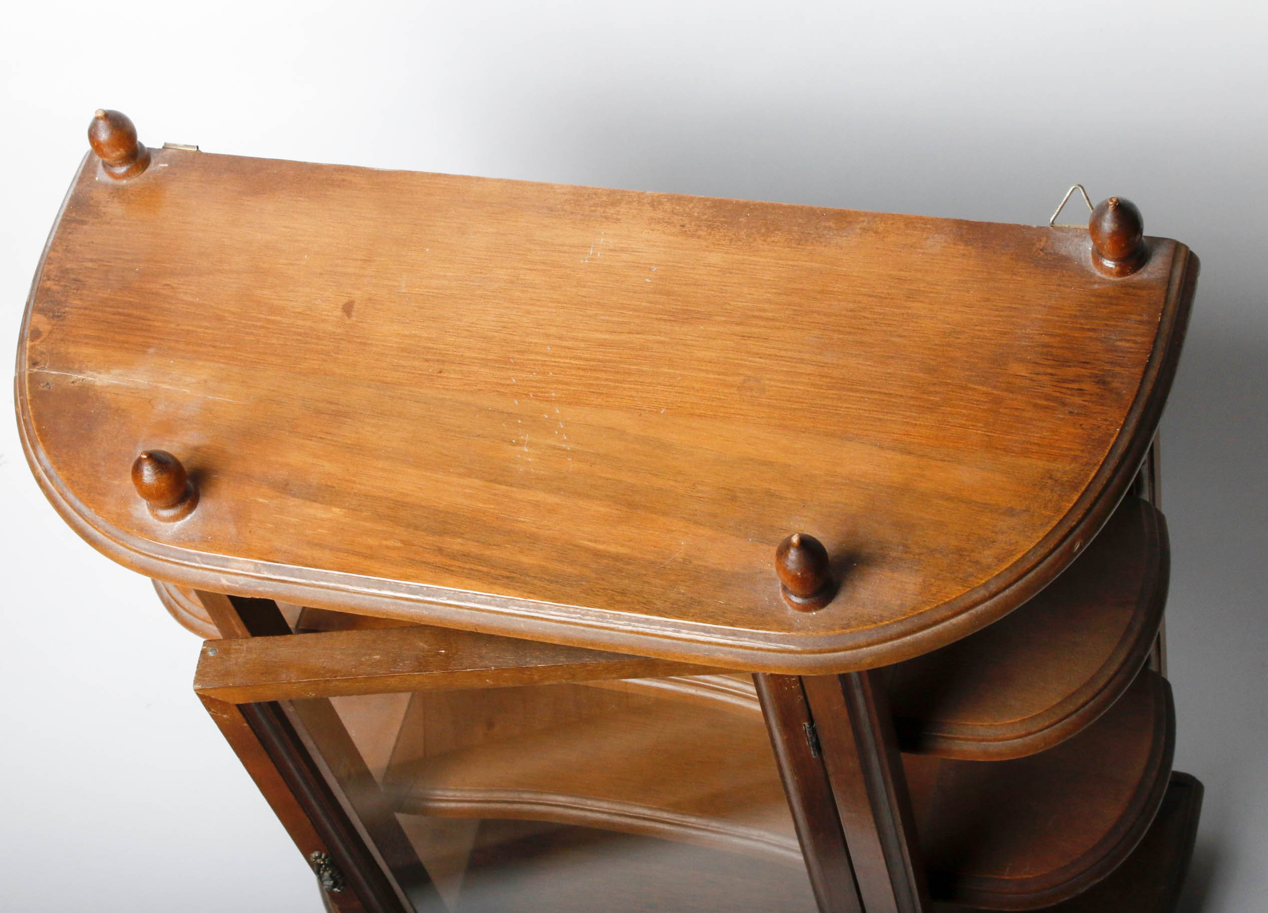 Vintage Buchmin Hanging Wooden Display Cabinet