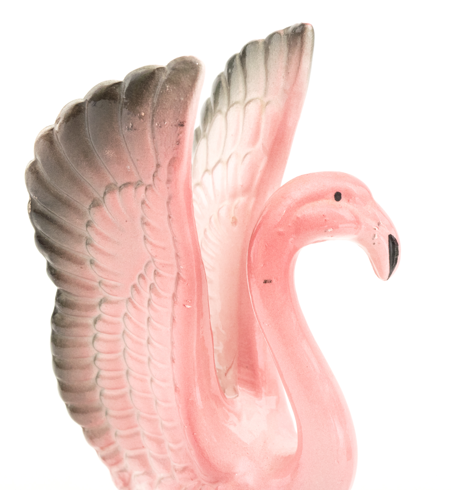 Two Vintage Flamingo Figurines With One Planter