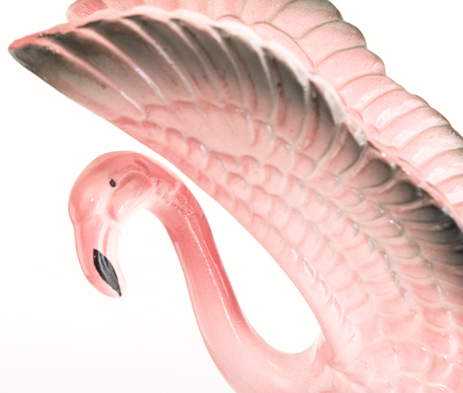 Two Vintage Flamingo Figurines With One Planter