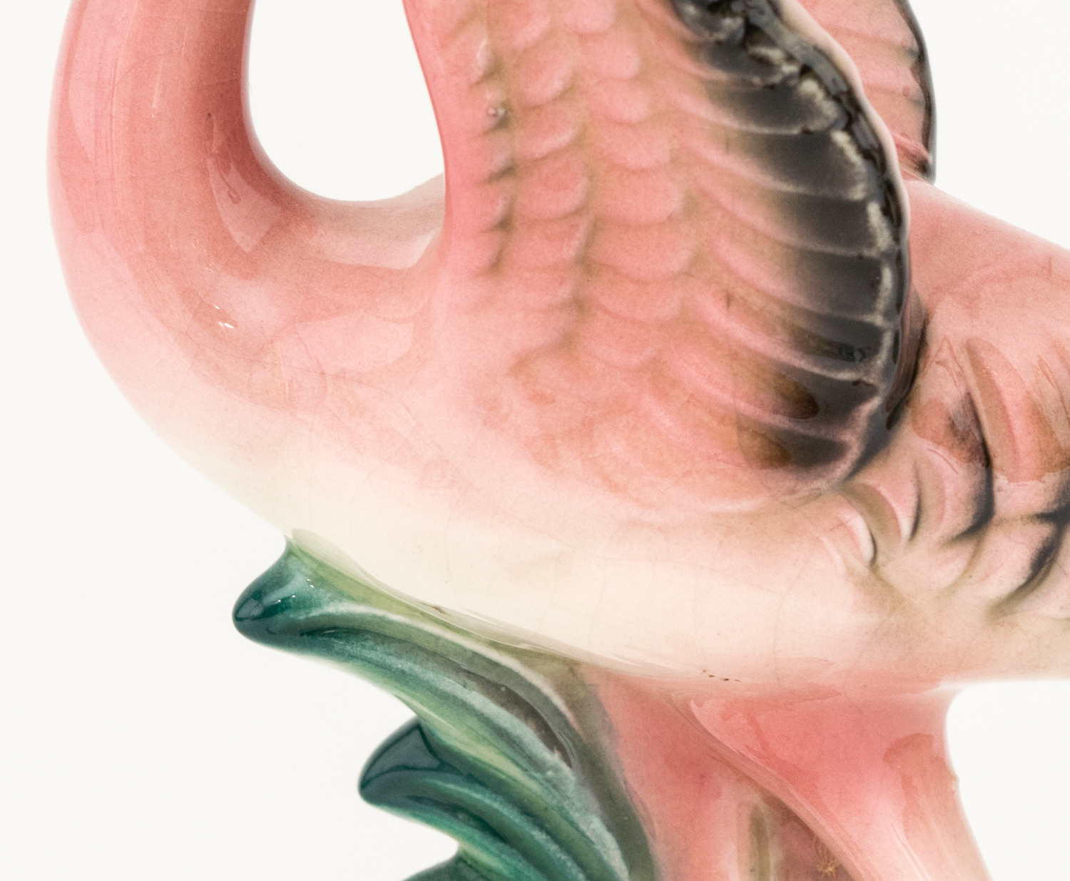 Two Vintage Flamingo Figurines With One Planter