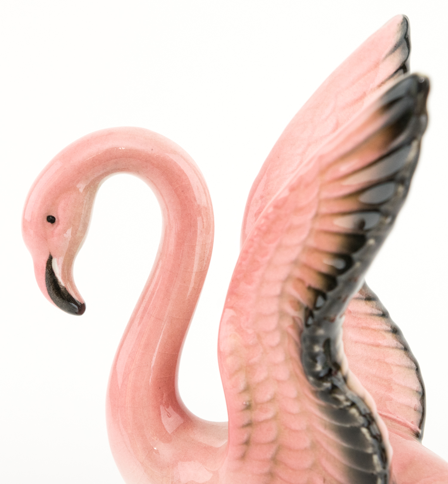 Two Vintage Flamingo Figurines With One Planter