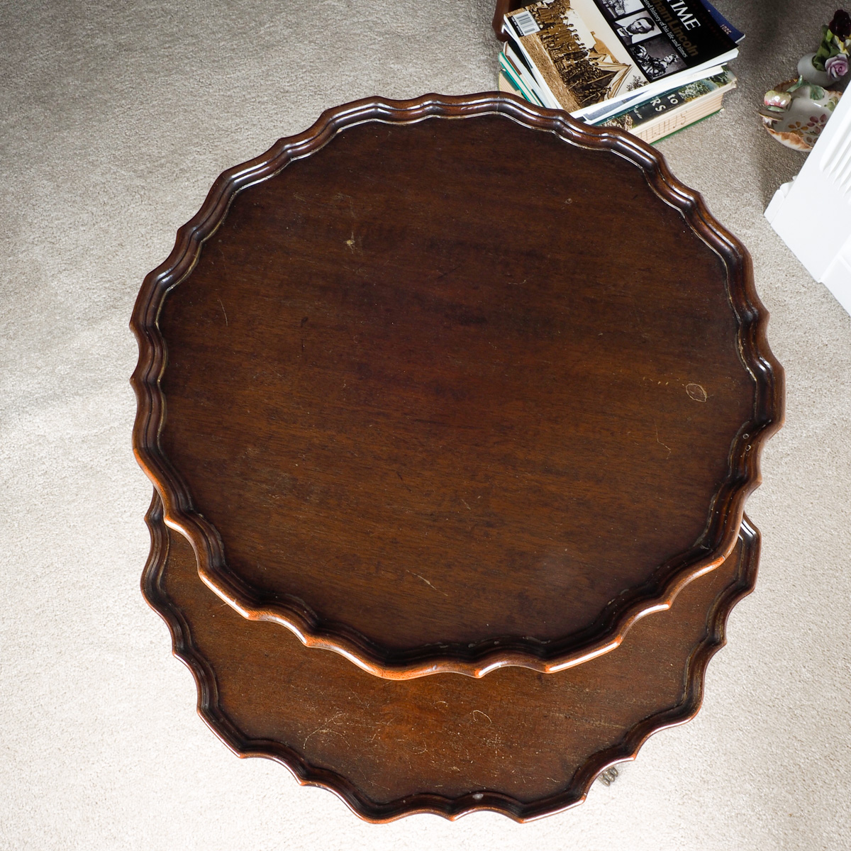 Two Tier Pie Crust Table