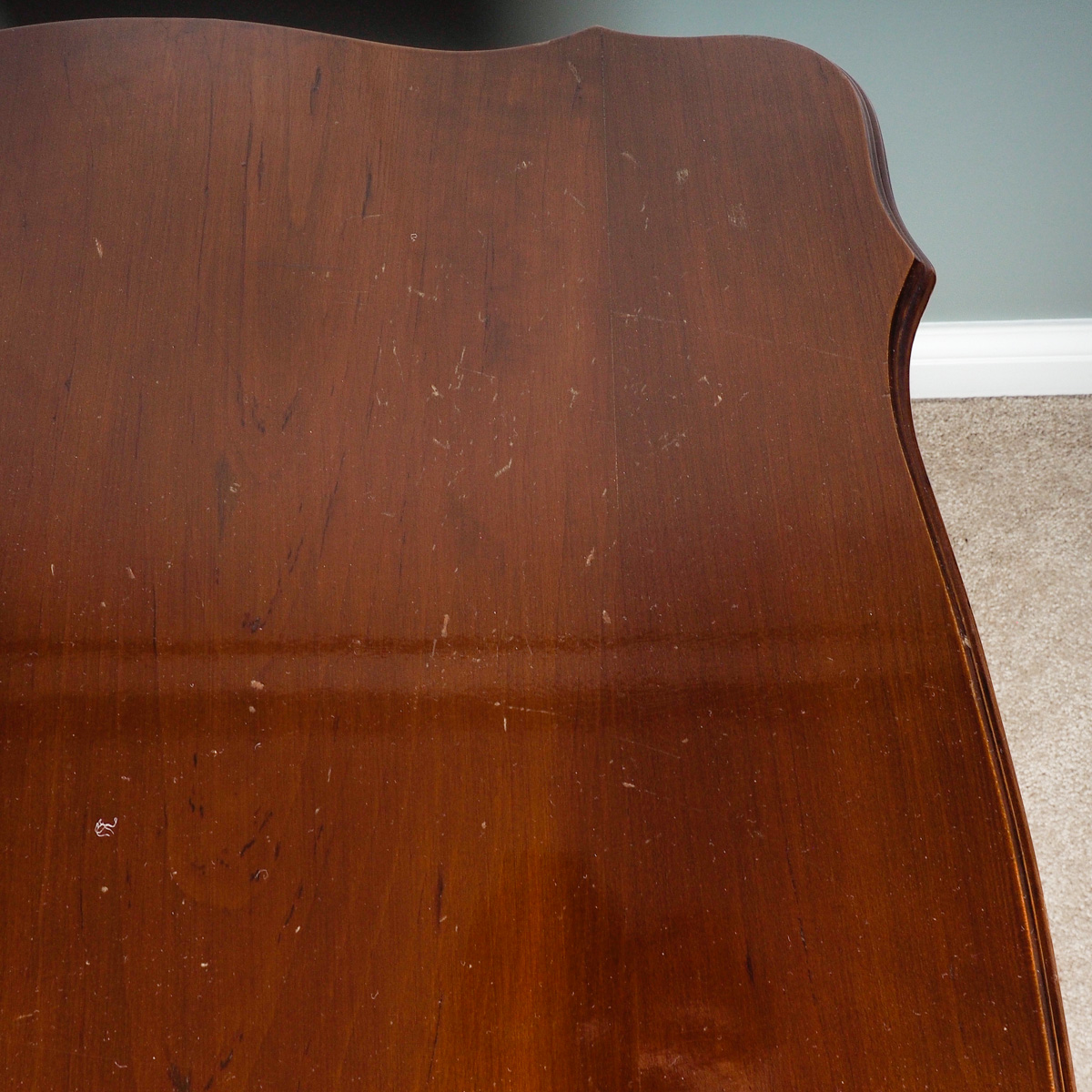 Two Tier Queen Anne Style End Table