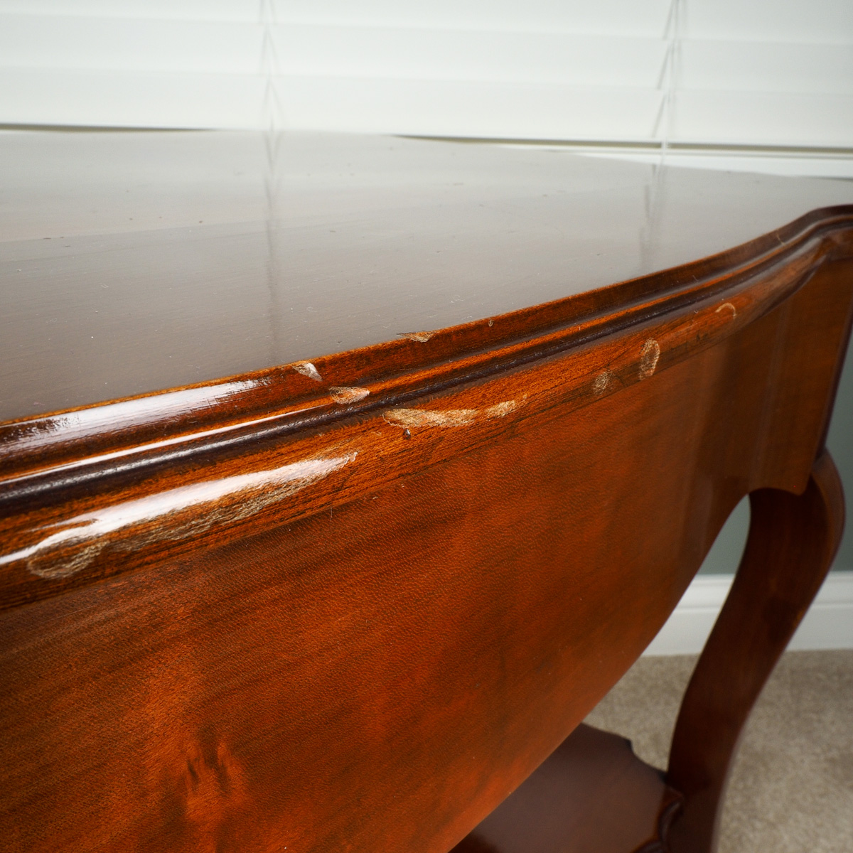 Two Tier Queen Anne Style End Table