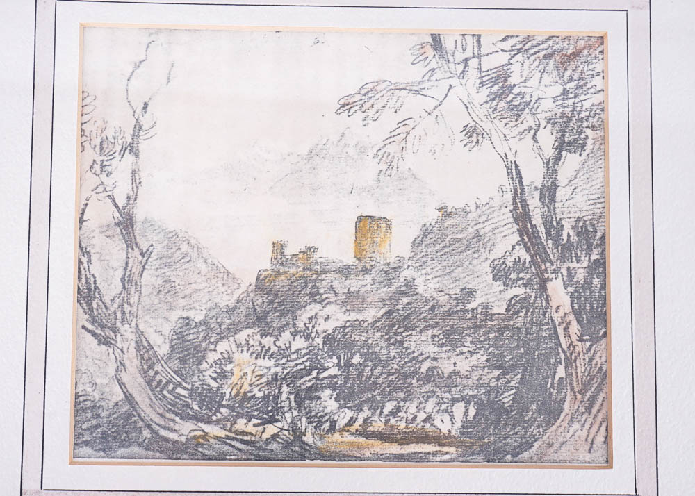 Two Framed Hand Colored Offset Lithographs after Turner and Claude