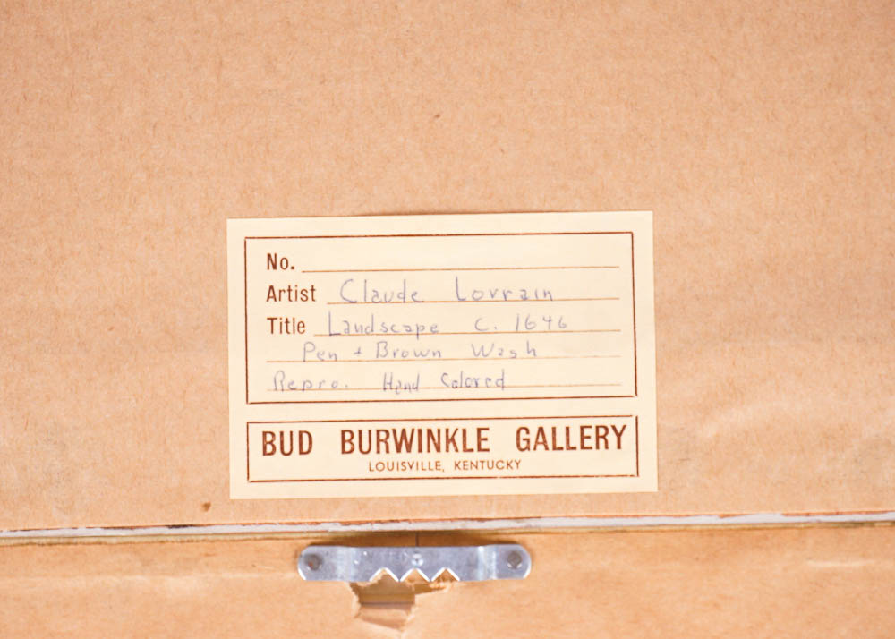 Two Framed Hand Colored Offset Lithographs after Turner and Claude