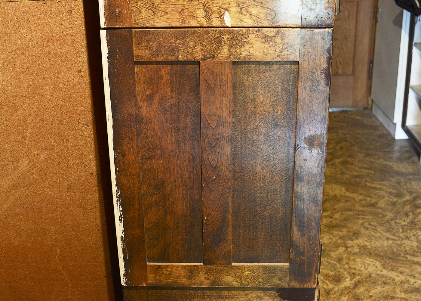 Vintage Twelve-Drawer File Cabinet Section