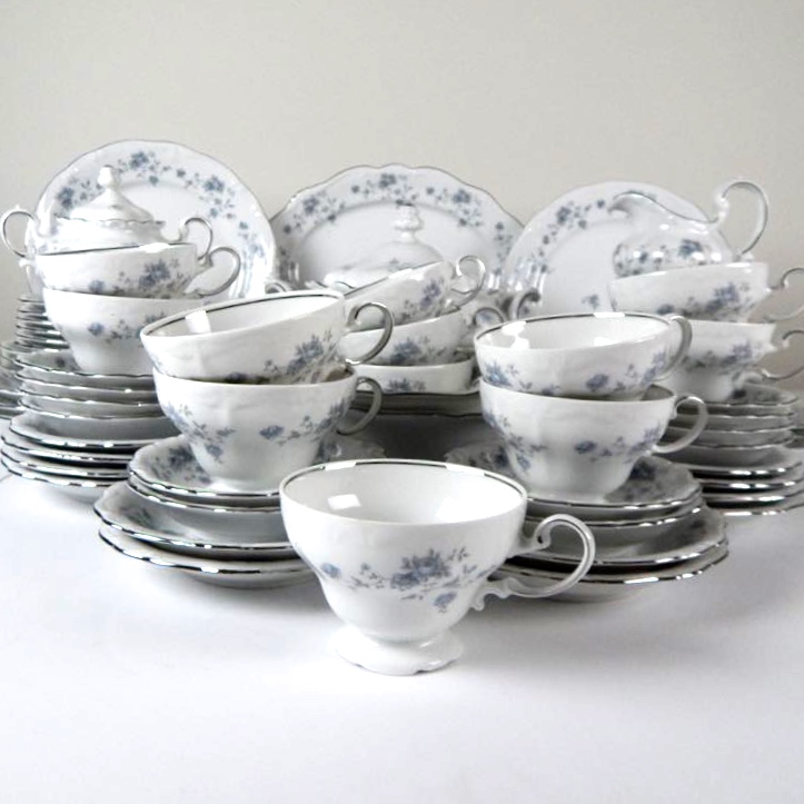 Blue Garland China by Johann Haviland of Bavaria