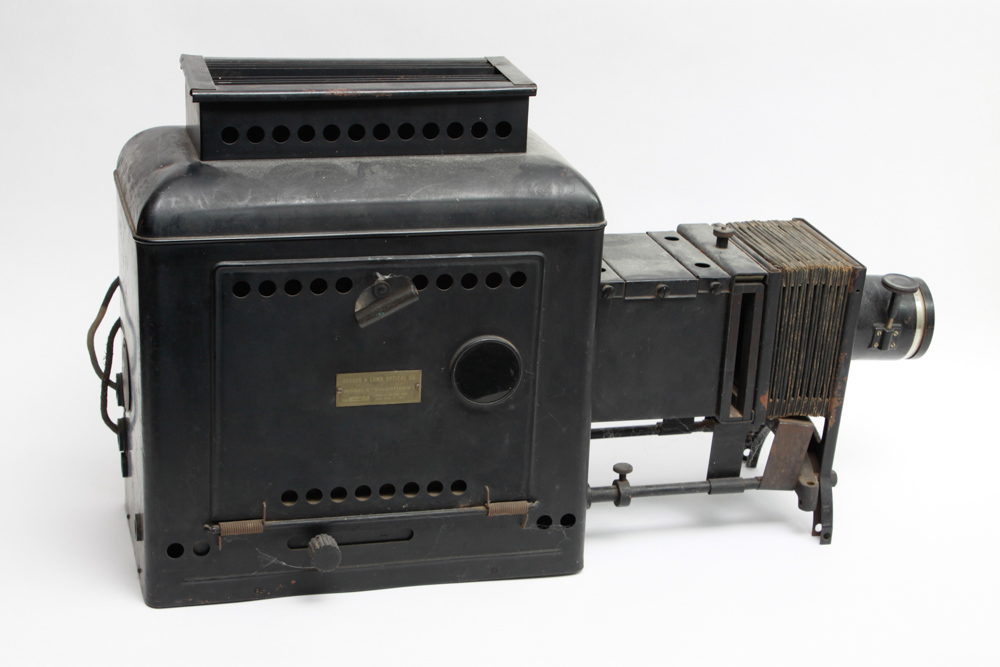 Bausch & Lomb Model C Balopticon Slide Projector With Slides